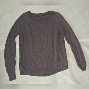 Outback Red Women's Brown Sweater with Side Buttons sz XS